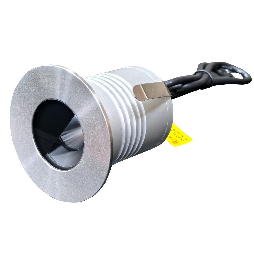 Φ65mm DC12-24V Low Voltage Half Moon Deep Anti-Glare LED Buried Light Die-Cast Aluminum IP67 Outdoor Path Step Recessed  Inground Spotlight