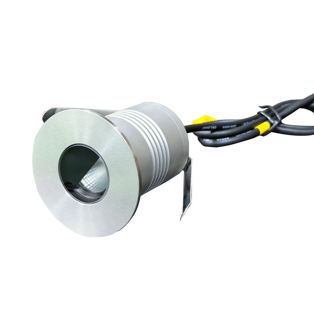 Φ55mm 3W DC12-24V Low Voltage Half Moon Deep Anti-Glare LED Buried Light Die-Cast Aluminum IP67 Outdoor Path Step Recessed  Inground Spotlight