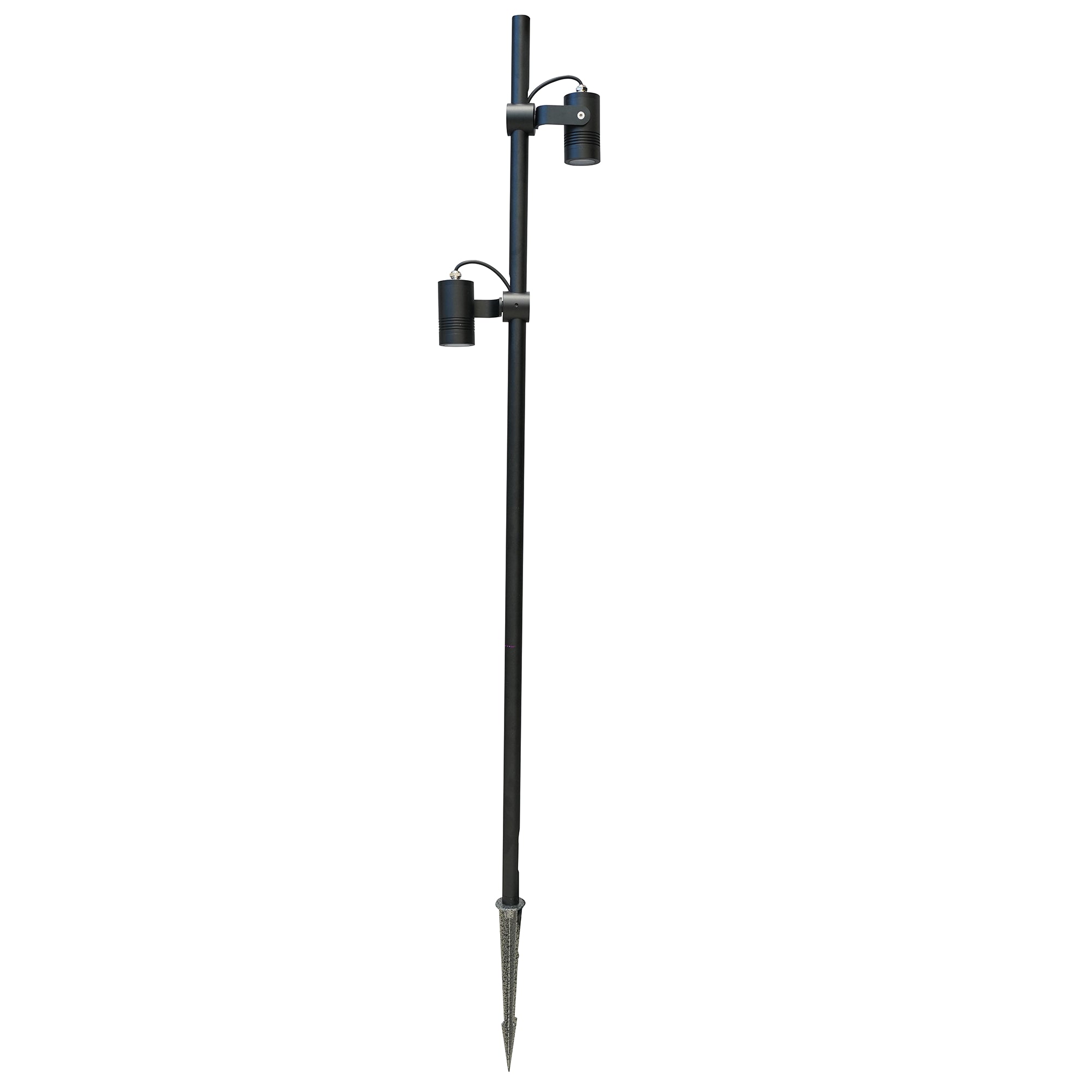 2*5W Dual Head Low Voltage 12V-24V Ground Stake Spotlight 5W IP67 Die-Cast Aluminum Outdoor Landscape Tree Light
